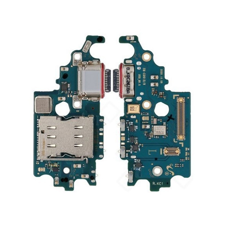 Samsung USB Type-C Charging Connector with Sim Card Reader Flex Board Original for Galaxy S21 5G SM-G991 / S21 4G SM-G990