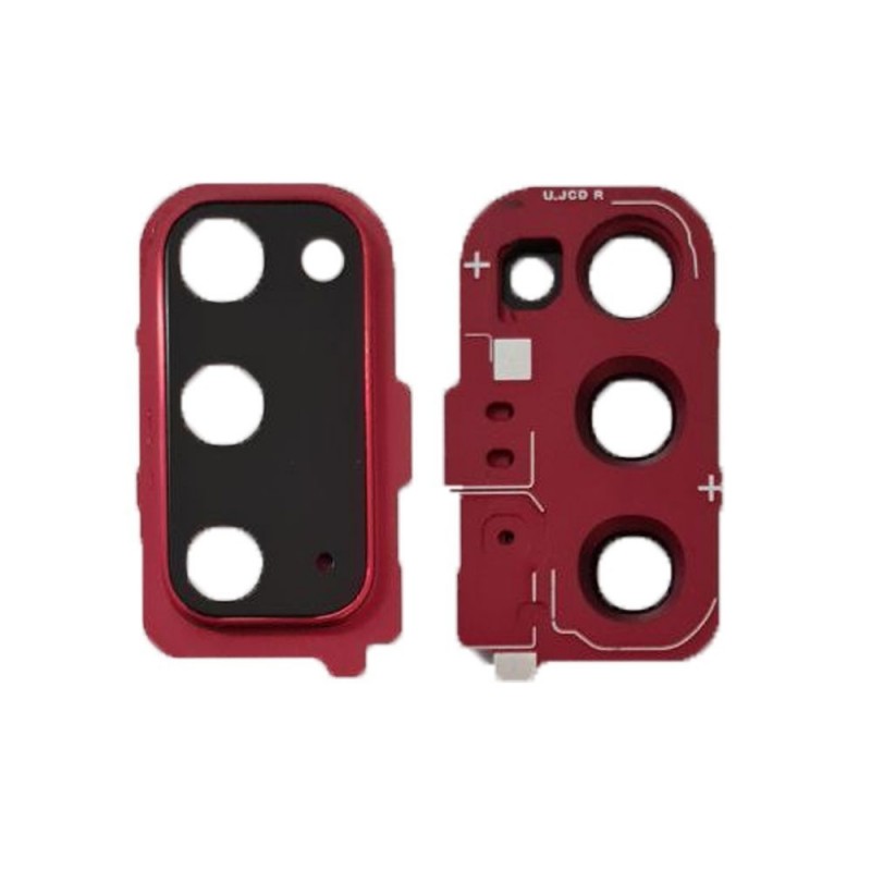 Samsung Cornice con lente per Camera Posteriore + Adesivo Originale per Galaxy S20 SM-G980 | S20 5G SM-G981