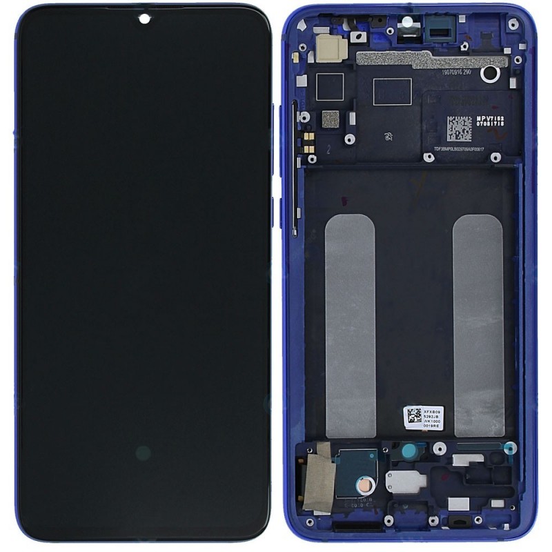 Xiaomi SERVICE PACK Display LCD ORIGINALE + Frame Per Mi 9 Lite M1904F3BG | Aurora Blu