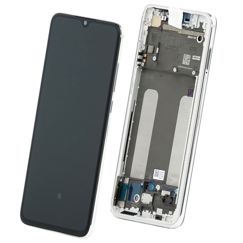 Xiaomi SERVICE PACK Display LCD ORIGINALE + Frame Per Mi 9 Lite M1904F3BG | Bianco