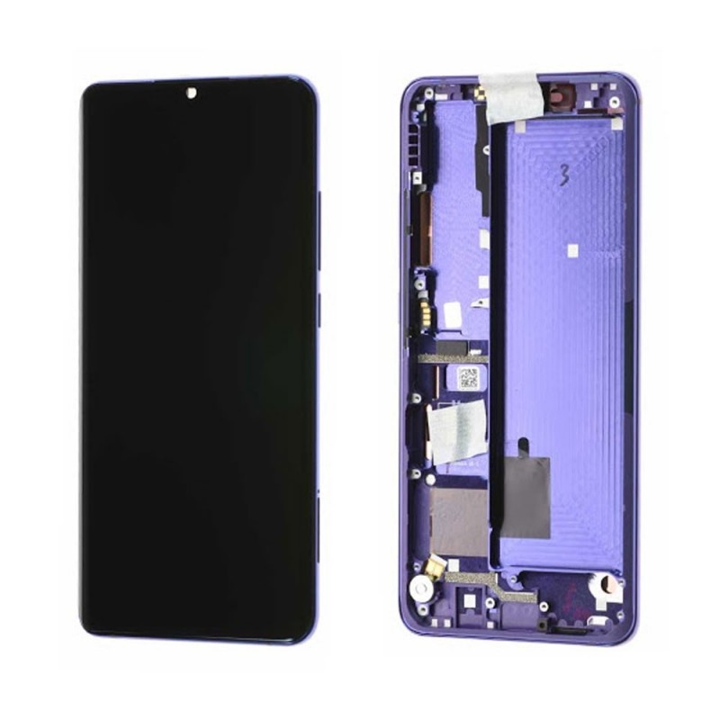 Xiaomi Service Pack Original LCD Display + Frame For MI NOTE 10 LITE M2002F4LG | Purple