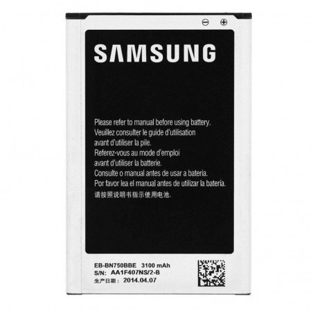 Discover Samsung Battery EB-BN750BBE for Galaxy Note 3 Neo Bulk details