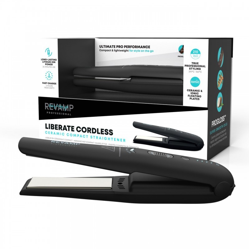 Revamp Progloss Liberate Cordless Battery-Powered Compact Ceramic Plate