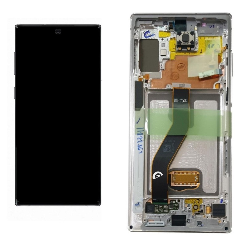 Samsung Service Pack Original LCD Display + Frame For Galaxy N975 NOTE 10+ Plus | Aura White/White