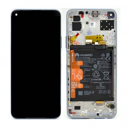 Huawei Service Pack Original LCD Display + Frame and Battery P40 Lite 5G | Space Silver
