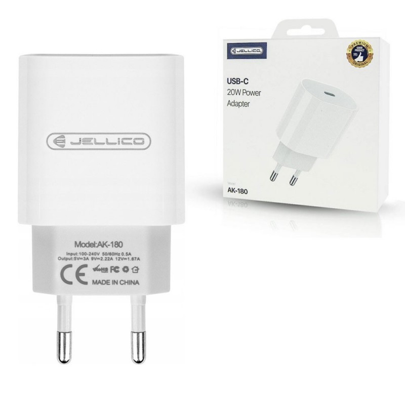  Jellico AK-180 USB-C Charger 20W Power Adapter