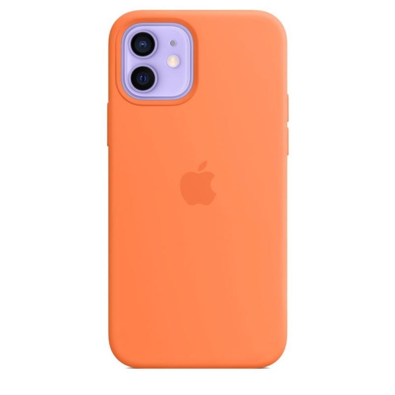 Apple MagSafe Silicone Phone Case for iPhone 12 Mini Kumquat