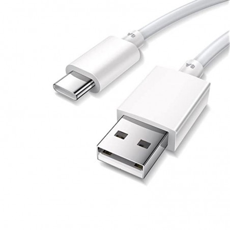 Oppo / Realme Cavo 8A SUPERVOOC CHARGE da USB-A a USB-C da 1 Metro Bianco D301 | Bulk