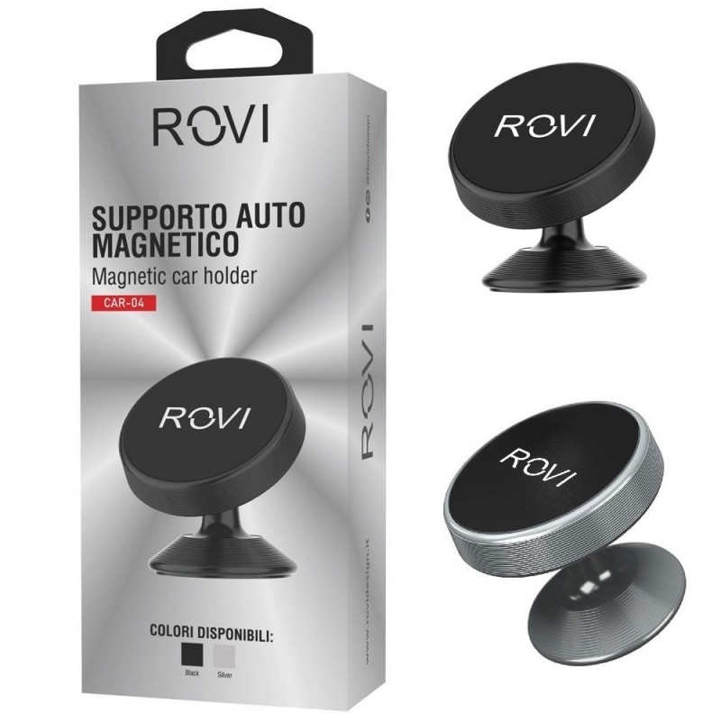 ROVI CAR04 Suction Car Mount | Black - Silver