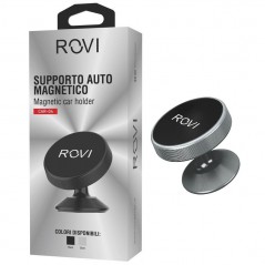 ROVI Supporto da Auto con Ventosa CAR04 Suction | Nero - Silver