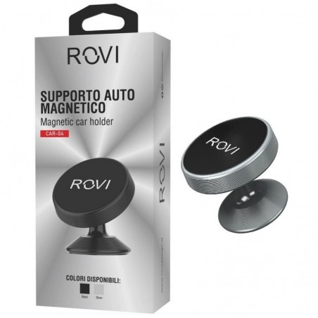 ROVI CAR04 Suction Car Mount | Black - Silver