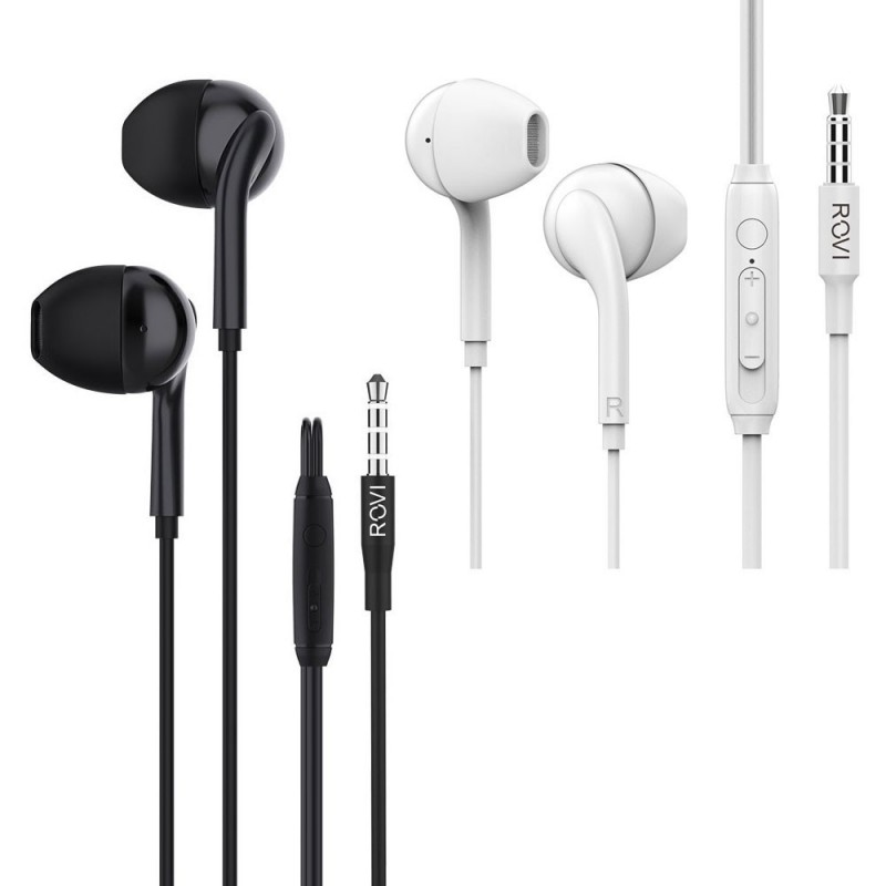 Discover Rovi Thunder Headset Jack 3.5 TC-12 with Microphone and Volume Control TC-12 | Black White details