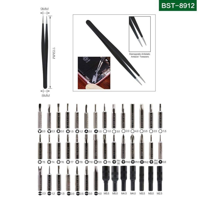 BEST TOOL 45-piece professional precision smartphone repair tool set