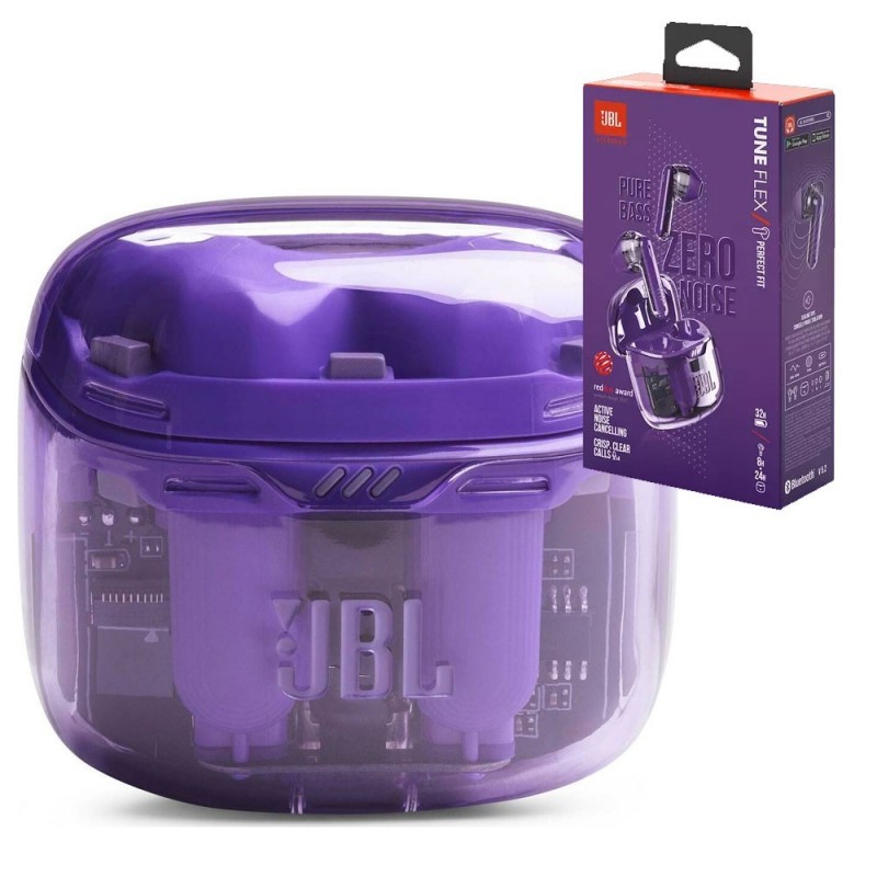JBL Tune Flex True Wireless Noise Canceling Earphones | Ghost Purple JBL Tune Flex True Wireless Noise Canceling Earphones | Ghost Purple