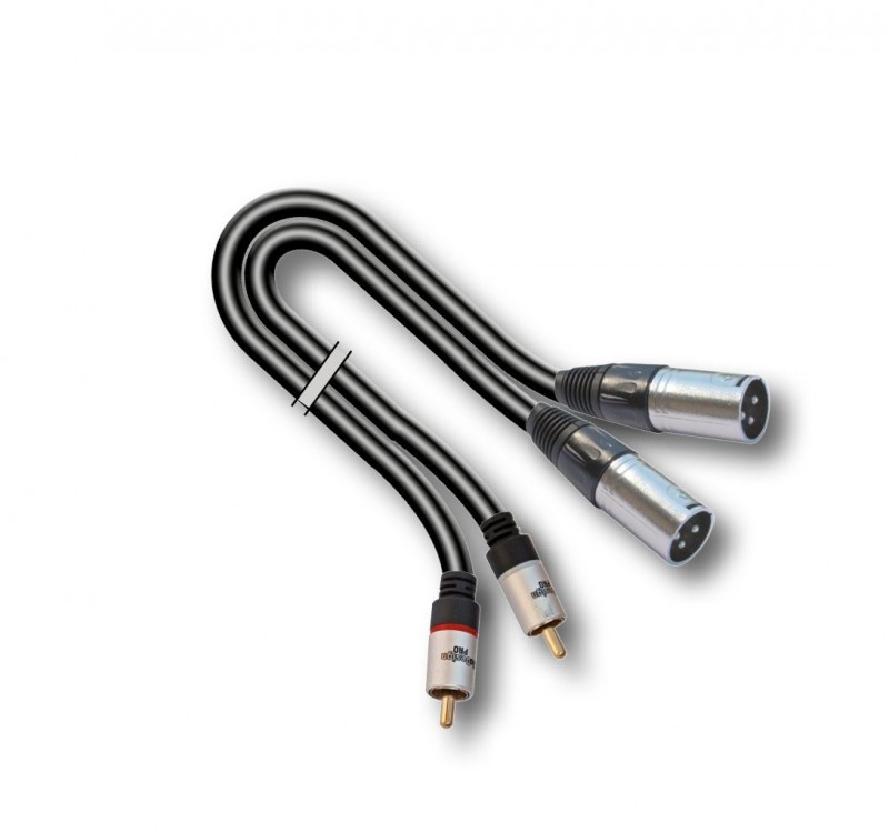 AUDIODESIGN PRO Cavo Adattatore X-PRO da 2 RCA M a 2 XLR3 M da 1,5 mt