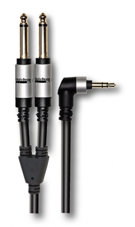 Scopri AUDIODESIGN PRO Cavo Adattatore X-PRO da 1 Jack 3,5 Stereo 90° a 2 Jack 6,3 Mono da 1,5 mt in dettaglio